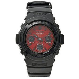 Casio G-Shock Solar Watch black with red face